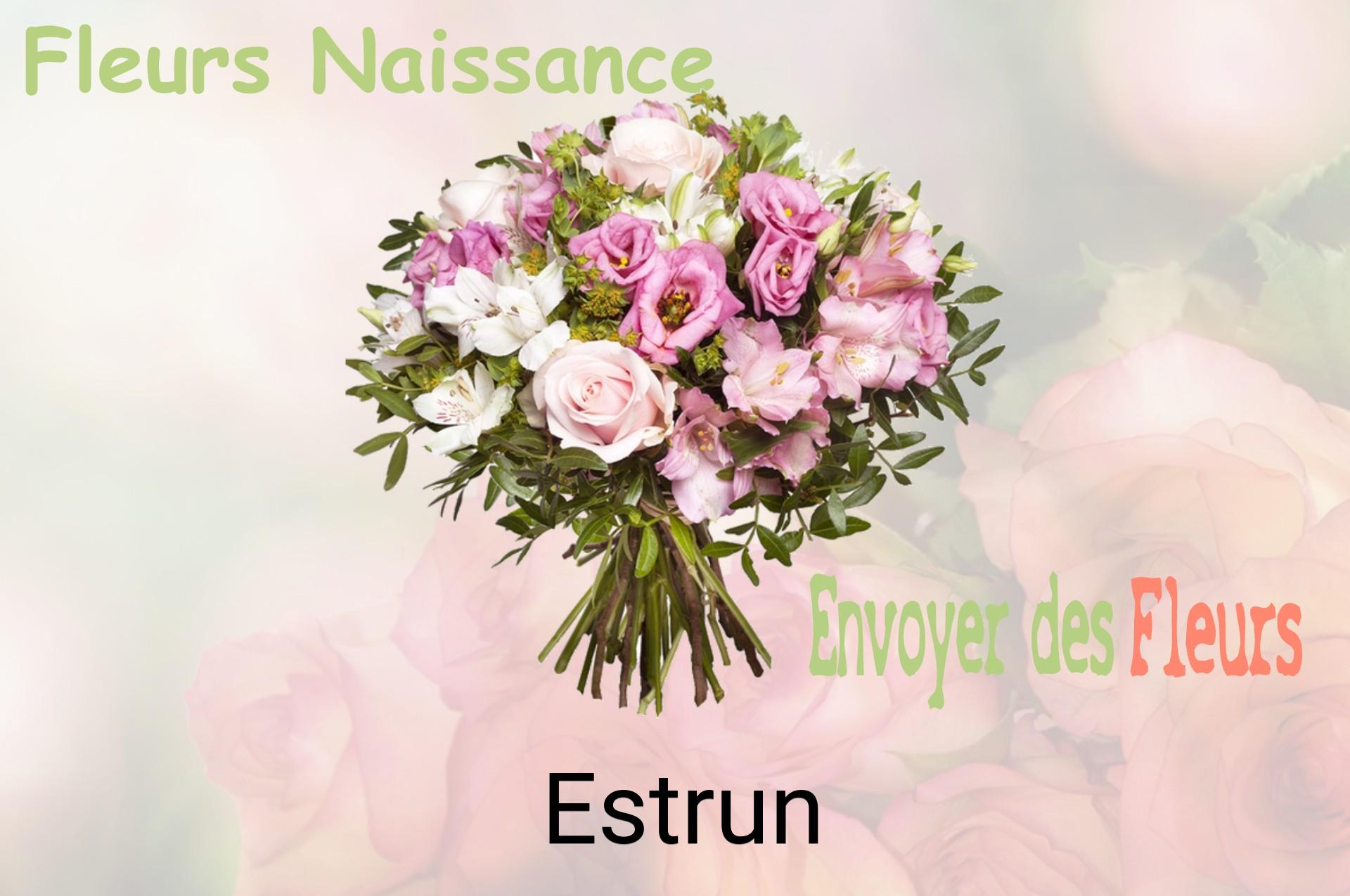 Bouquet de fleurs de naissance livré à Estrun